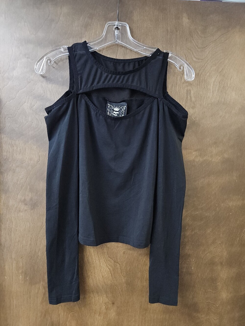 Killstar Off The Shoulder Only Consolation Black Top Sz Womens M